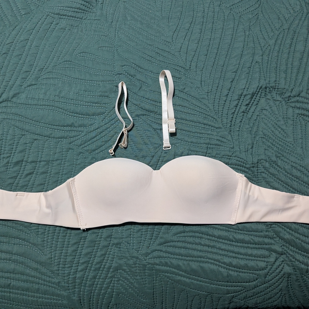 White Strapless Bra